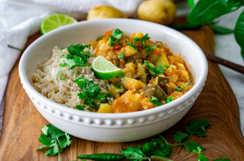 Potatoes & Zucchini Curry