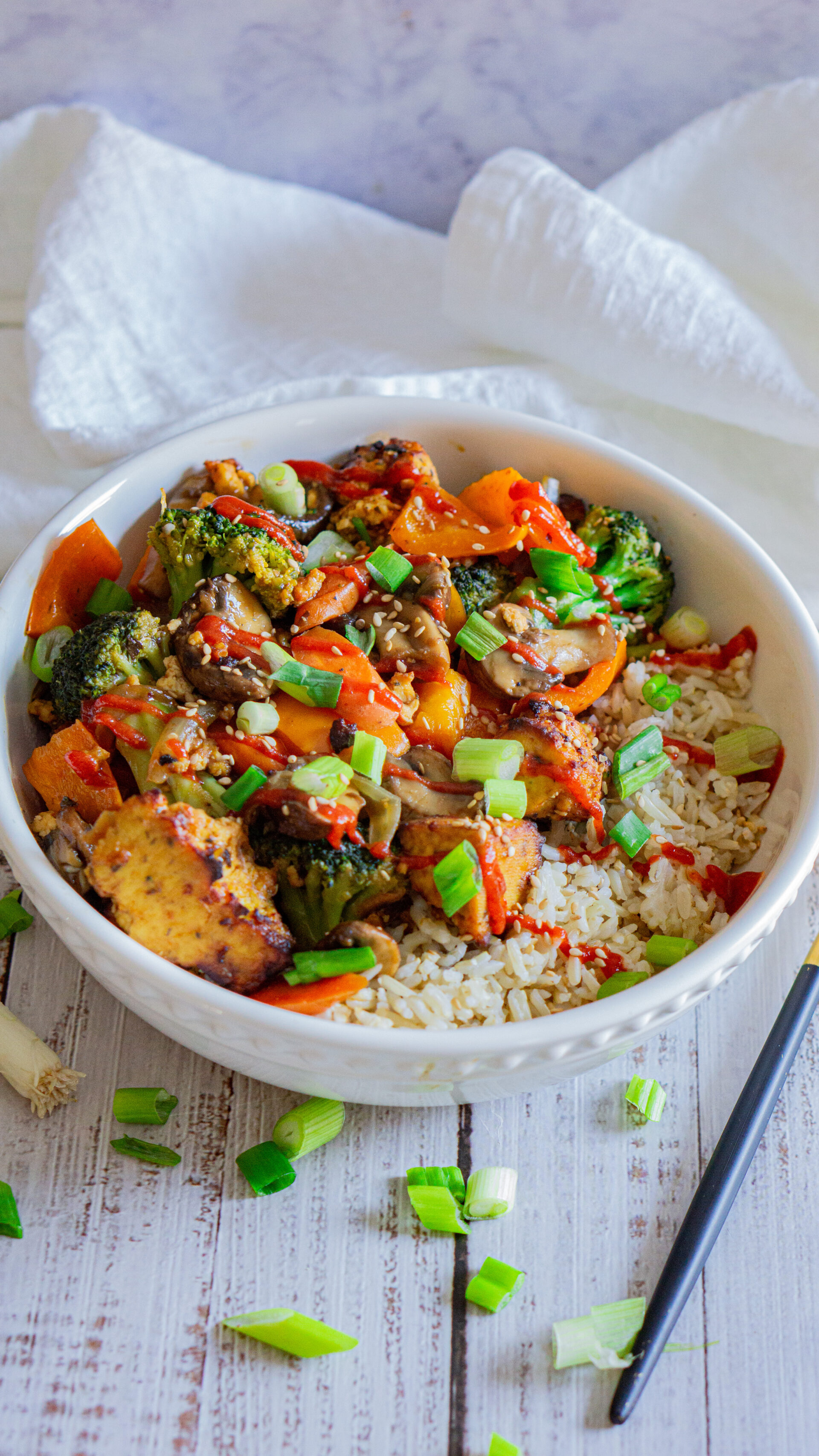 ginger tofu stir fry