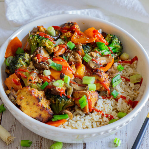 Miso Ginger Tofu Stir Fry in 20 mins – MrsSlimOnPlants