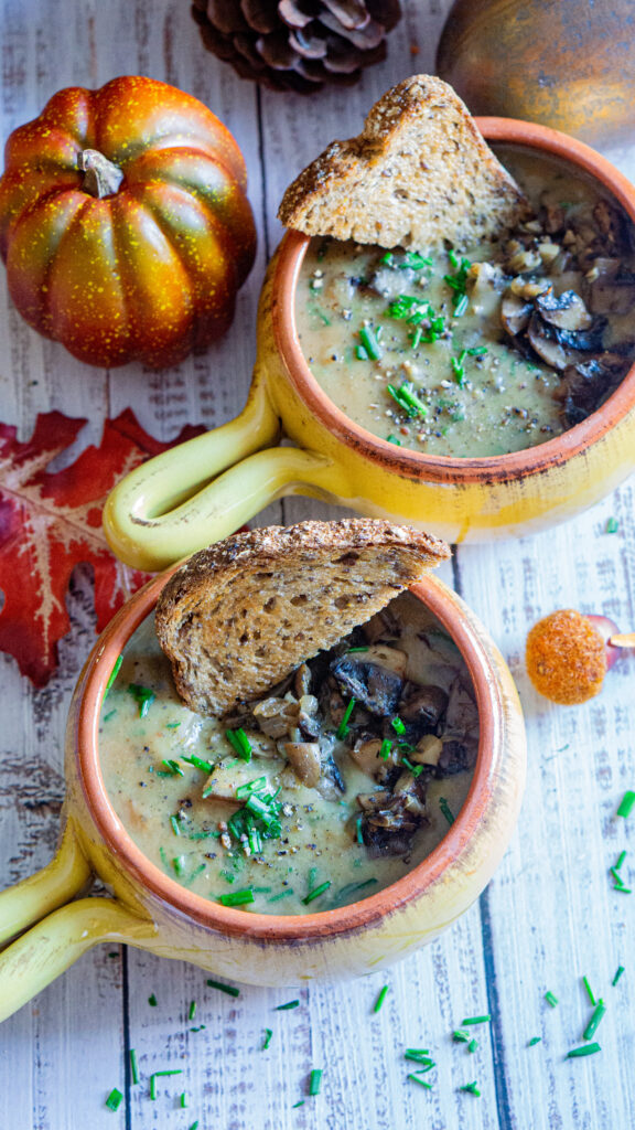 Creamy Potato & Mushroom Soup