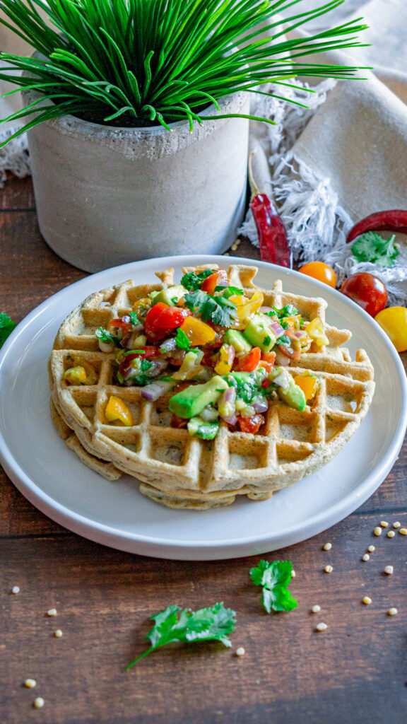 Savory Lentil Waffles |GF| High Protein
