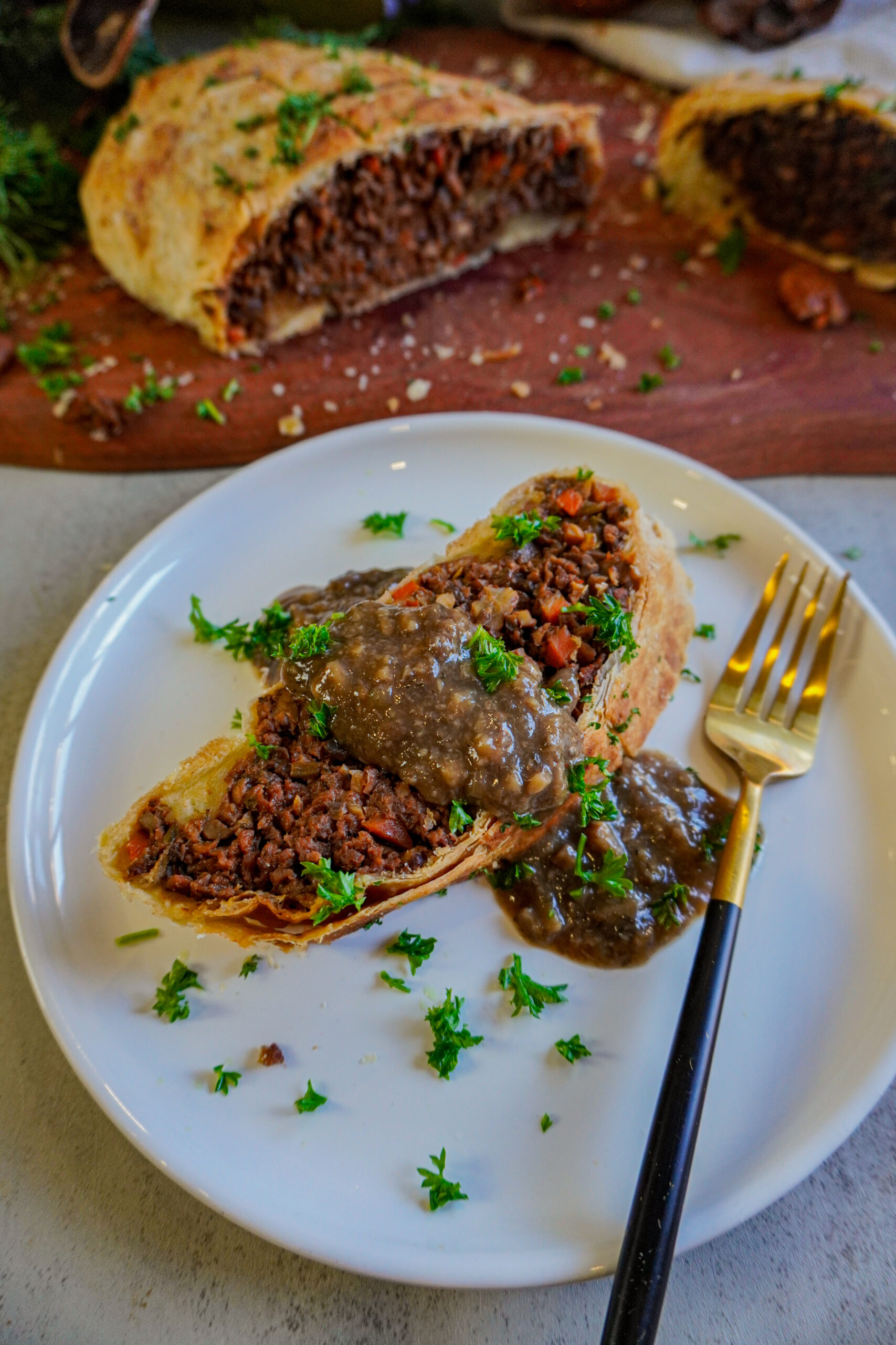 High Protein Vegan "Beef" Wellington