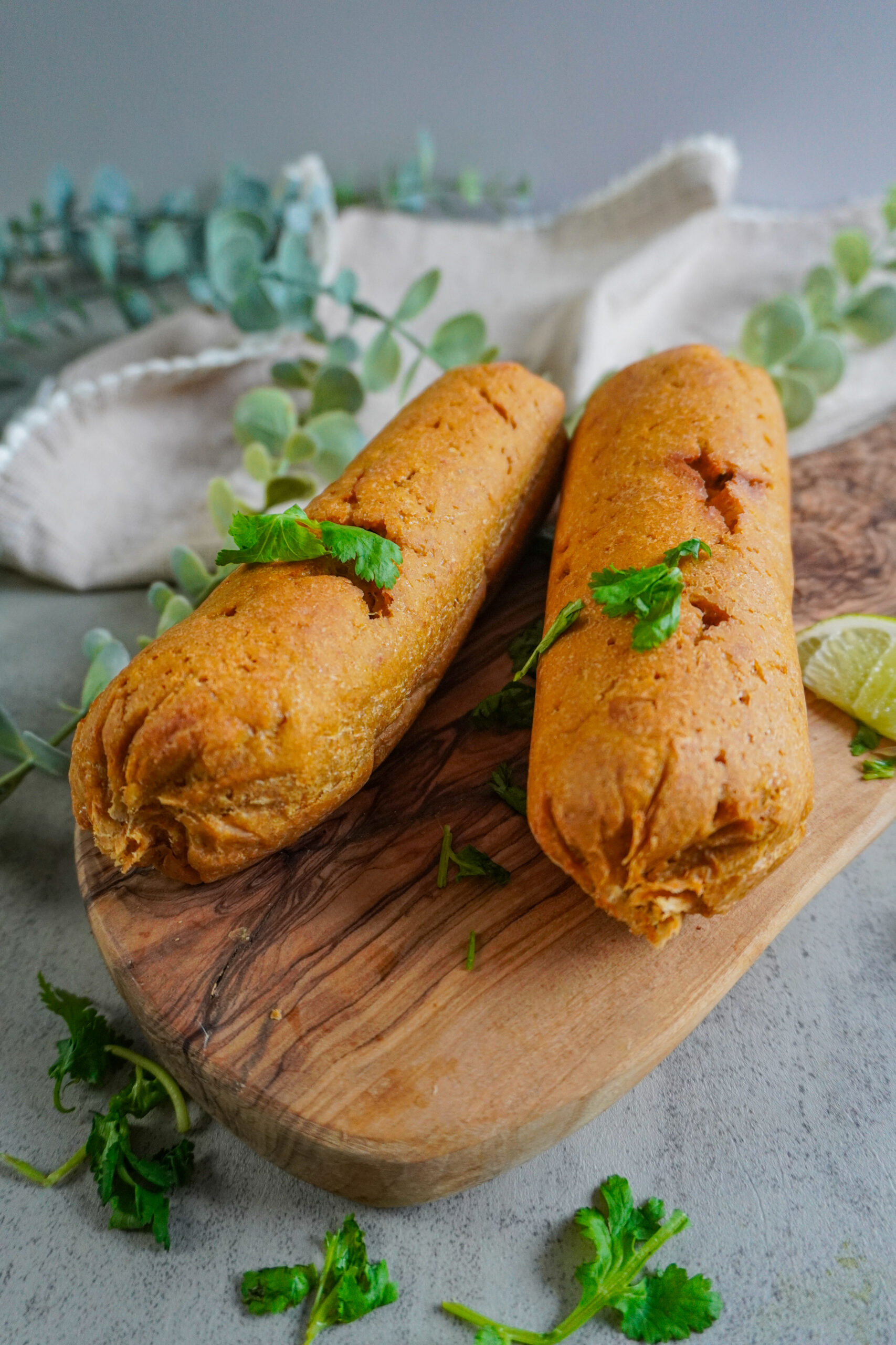 Seitan Hot dogs with Lupini Beans (High Protein)