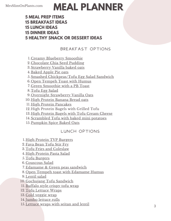 1600-Calorie Vegan Meal Plan with over 120g+ Protein Per Day - Image 2