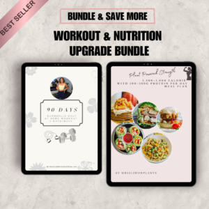 The Lean & Strong Vegan Bundle 4-Day Home Workout Program + High-Protein Meal Plan