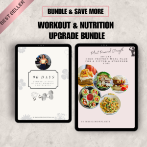 The Lean & Strong Vegan Bundle 4-Day Home Workout Program + 30-Day High-Protein Meal Plan